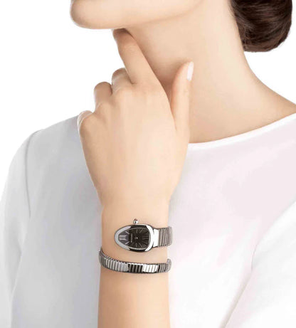 BVLGARI SERPENTI SILVER BLACK SET