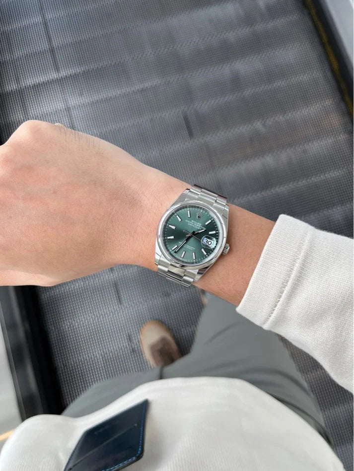 Rolex Datejust 36mm White Background Automatic Jubilee For Women