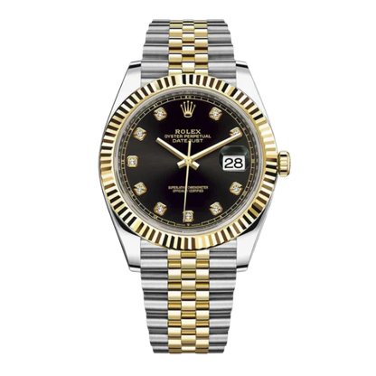 Rolex Datejust 36mm 2 Tones Black Case For Women