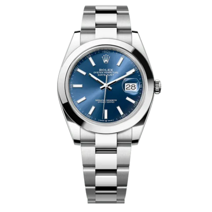 Rolex Date Just Blue Dial 41mm