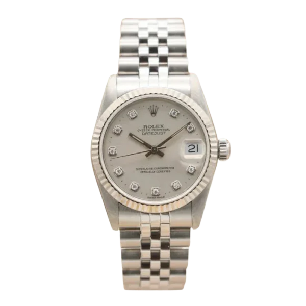 Rolex Datejust 36mm White Background Automatic Jubilee For Women