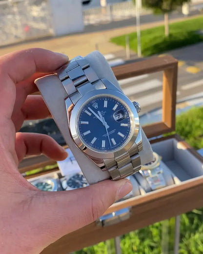 Rolex Date Just Blue Dial 41mm