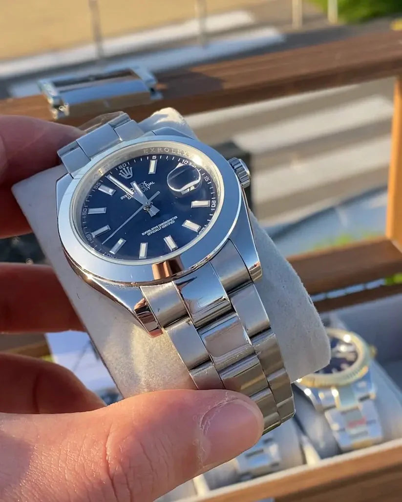 Rolex Date Just Blue Dial 41mm