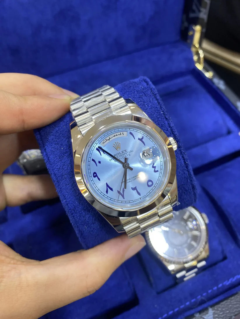 Rolex Day-date Ice blue Arabic Dial