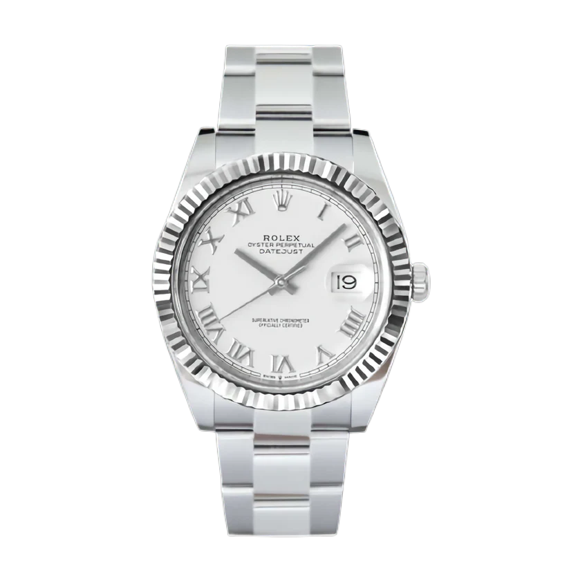 Rolex Datejust 41 ‘White Roman’ Dial Oyster