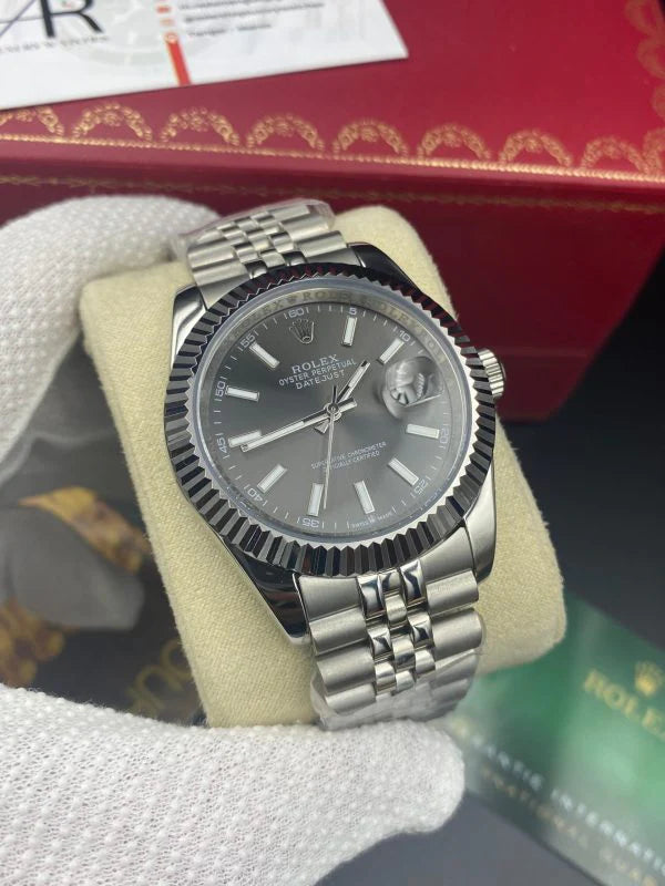 Rolex Date Just Gray Dial 41mm