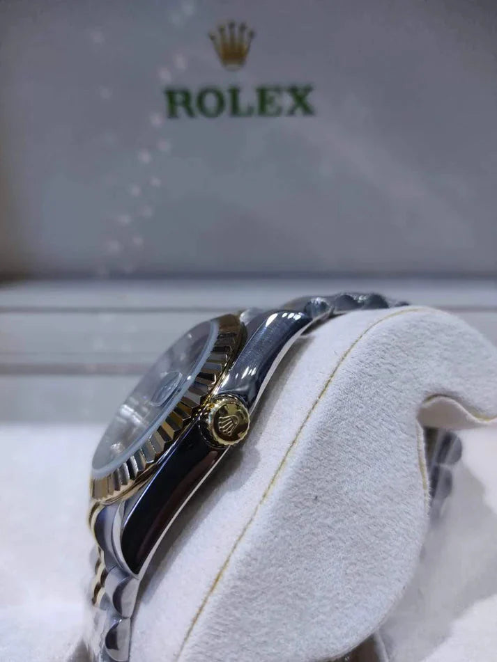 Rolex Datejust 36mm 2 Tones Black Case For Women