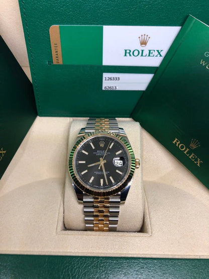 Rolex Datejust 126333-0014 Black Jubilee Case 41mm