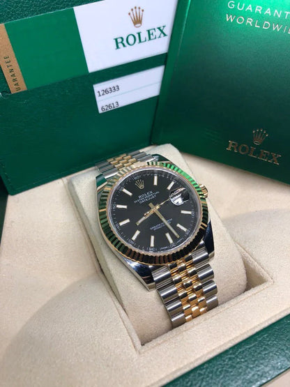 Rolex Datejust 126333-0014 Black Jubilee Case 41mm