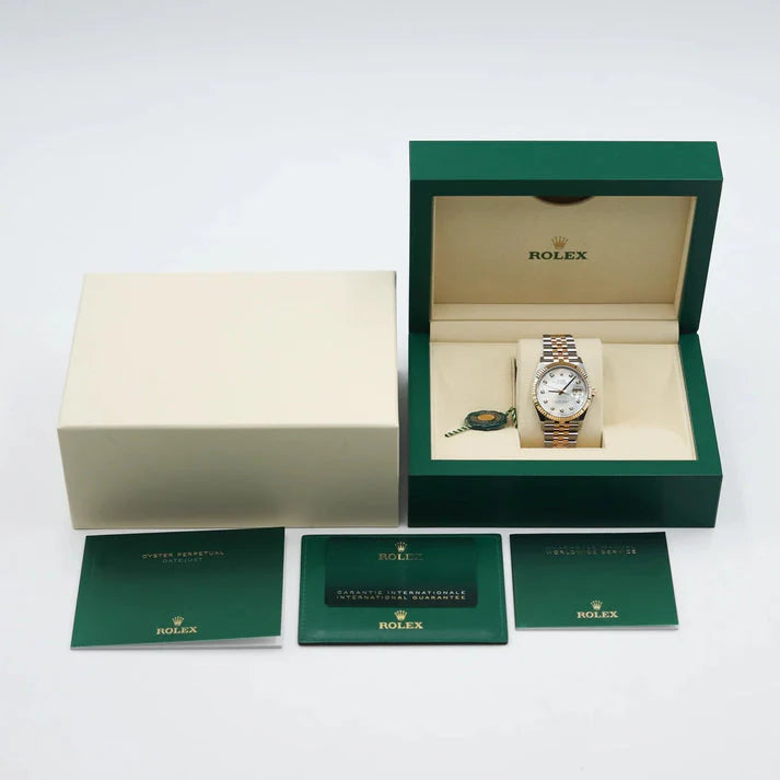 Rolex Datejust 36mm Two-tone White Background For Women