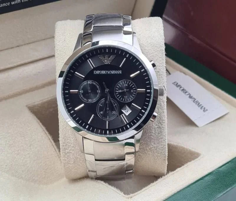 EMPORIO ARMANI Classic AR2434 Stainless Steel Silver Men's