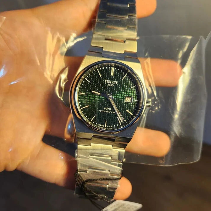 TISSOT PRX POWERMATIC 80 40mm GREEN FOR MEN